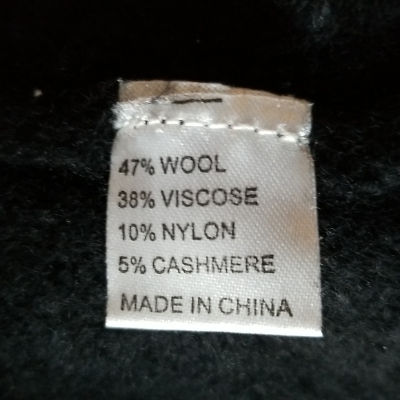 De Rigueur Provisions Black Wool Crewneck Sweater Size S - Picture 7 of 8